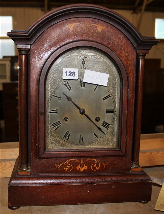 Mahogany mantel clock